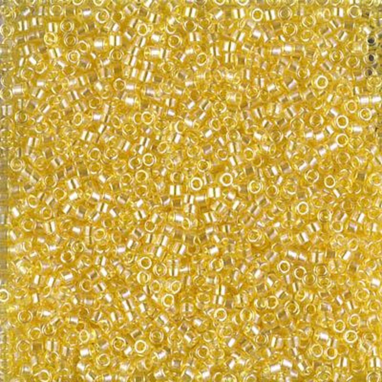 Miyuki Delica Bead 11/0, DB1886, Transparent Yellow Luster, 5 grams